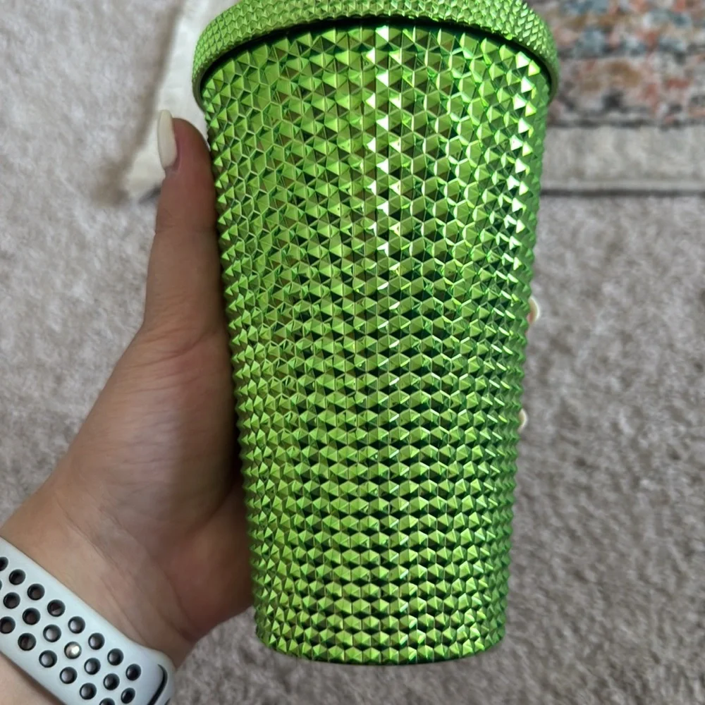 NEW- Starbucks Studded Green Grande Drink Tumbler